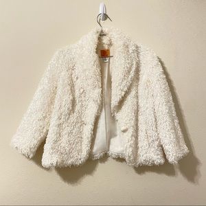 Ruby Rd. Teddy Jacket, White/Ivory
